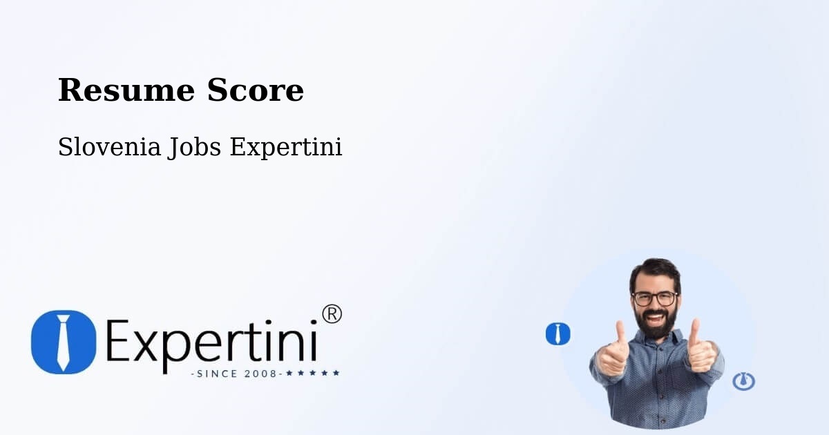 Resume Score & Job Description Match Tool – Ankaran - Slovenia Jobs Expertini